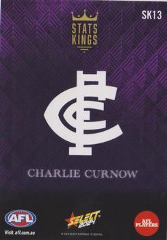 2024 Select AFL Footy Stars - Stats Kings #SK13 Charlie Curnow Back